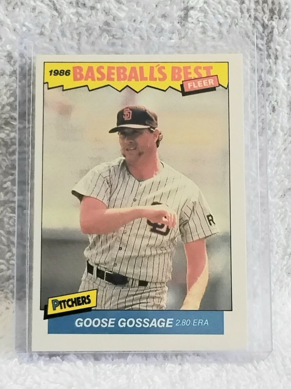 5/$20 Mint 1986 Fleer Goose Gossage Baseball's Best Pitchers MLB Card 12!!